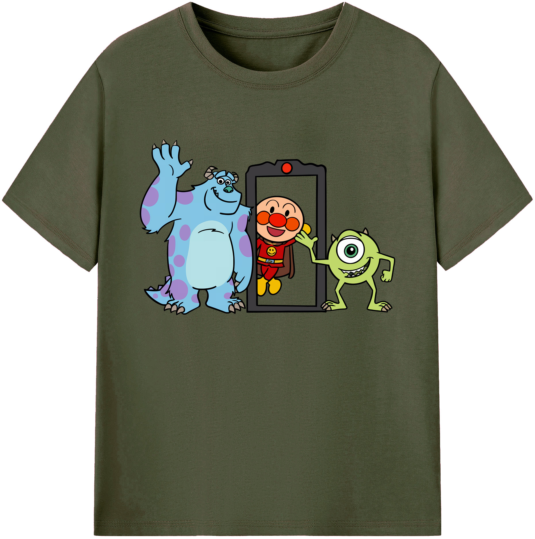 （画像用） アンパンマン Anpanman 綿100％ メンズ半袖Tシャツ｜肌触りやわらか＆通気性